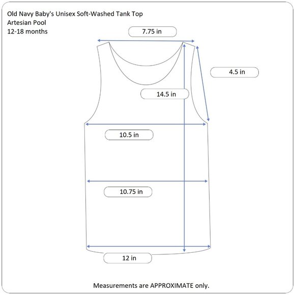 Old Navy Toddlers' Unisex Soft-Washed Tank Top NWT - Picture 8 of 9